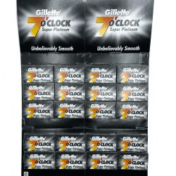 Gillette 7 O'Clock Super Platinum Dubbeleggade Rakblad 100-pack