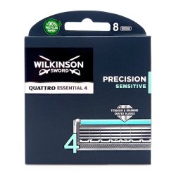 Wilkinson Sword Quattro Essential 4 Precision Sensitive - 8 rakblad