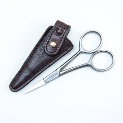 Captain Fawcett Grooming Scissors i läderfodral