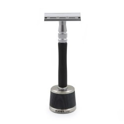 Feather WS-D2S Wood Stainless Säkerhetsrakhyvel med ställ