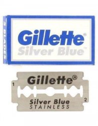 Gillette Silver Blue Dubbeleggade Rakblad 5-pack