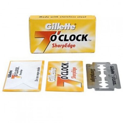 Gillette 7 O'Clock SharpEdge Dubbeleggade Rakblad 5-pack
